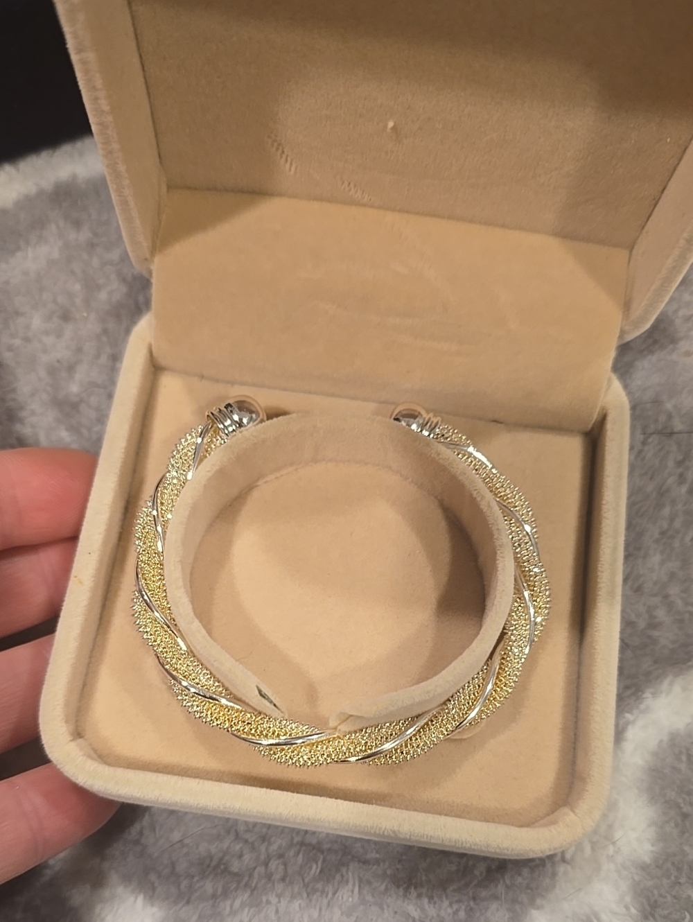 New Vintage Sterling Silver Cuff Twist Bracelet